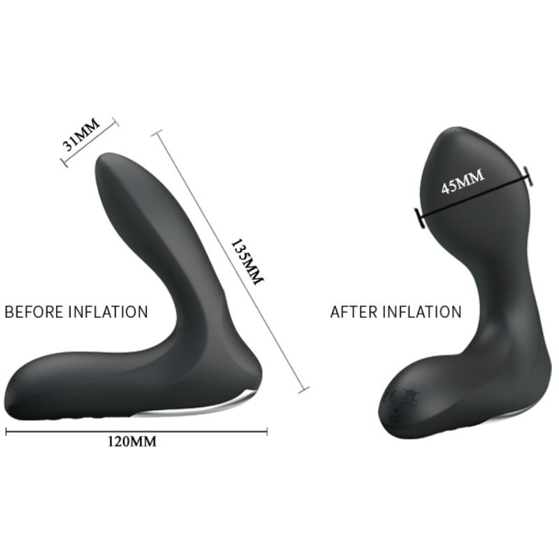 PRETTY LOVE - MASSEUR PROSTATIQUE GONFLABLE LEONARD AVEC VIBRATION - – Image 5