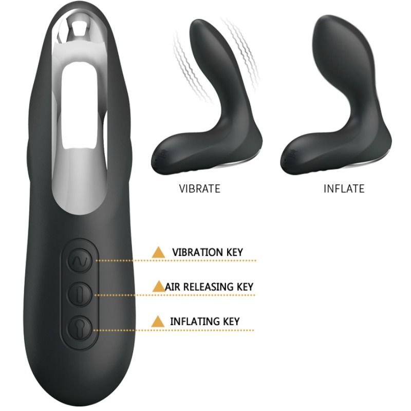 PRETTY LOVE - MASSEUR PROSTATIQUE GONFLABLE LEONARD AVEC VIBRATION - – Image 7