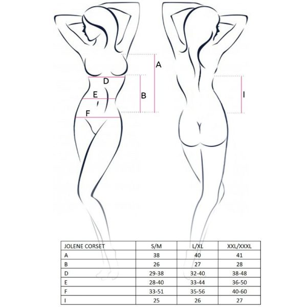 PASSION - FEMME JOLENE CORSET NOIR TAILLE L/XL - – Image 3