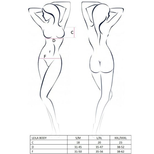 PASSION - FEMME LEILA TEDDY NOIR TAILLE L/XL - – Image 2