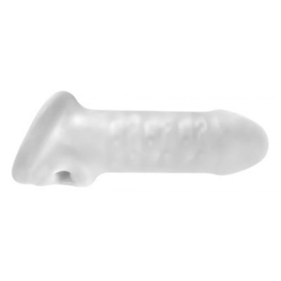 PERFECT FIT BRAND - EXTENSION DE PÉNIS  GAINE MINCE FAT BOY TRANSPARENT 15 CM -