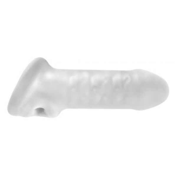 PERFECT FIT BRAND - EXTENSION DE PÉNIS  GAINE MINCE FAT BOY TRANSPARENT 15 CM -