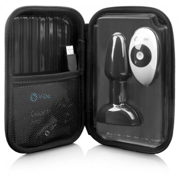 B-VIBE - RIMMING TÉLÉCOMMANDE PLUG ANAL PETITE NOIR - – Image 3