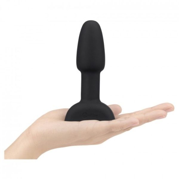 B-VIBE - RIMMING TÉLÉCOMMANDE PLUG ANAL PETITE NOIR - – Image 4