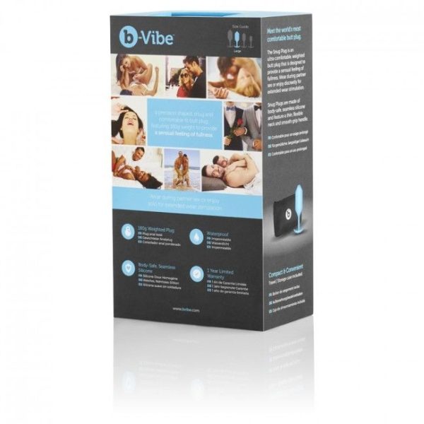 B-VIBE - SNUG PLUG ANAL 3 BLEU CIEL - – Image 4