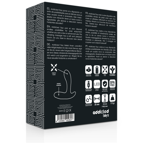 ADDICTED TOYS - MASSEUR ANAL VIBRATION NOIRE - – Image 6