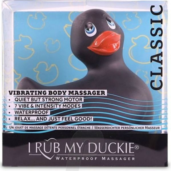BIG TEASE TOYS - JE FRAPPE MON DUCKIE CLASSIC VIBRATING DUCK NOIR - – Image 3