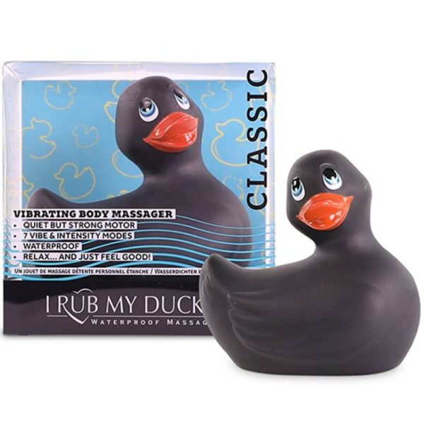 BIG TEASE TOYS - JE FRAPPE MON DUCKIE CLASSIC VIBRATING DUCK NOIR - – Image 2