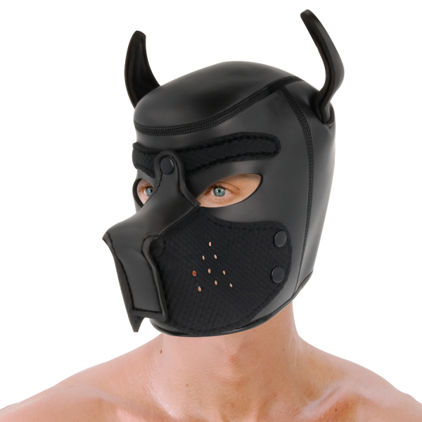 DARKNESS - MASQUE POUR CHIEN EN NÉOPRÈNE AVEC MUSEAU AMOVIBLE M - – Image 2
