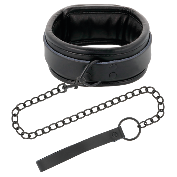 DARKNESS - COLLIER NOIR AVEC CHAÎNE - – Image 2