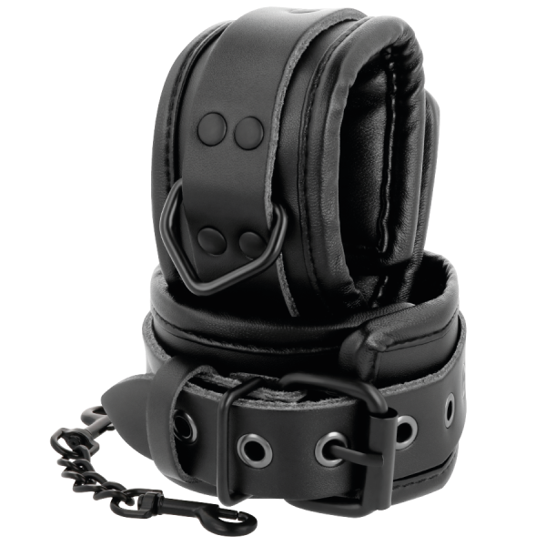 DARKNESS - MENOTTES DE CHEVILLE AJUSTABLES CUIR NOIR - – Image 3