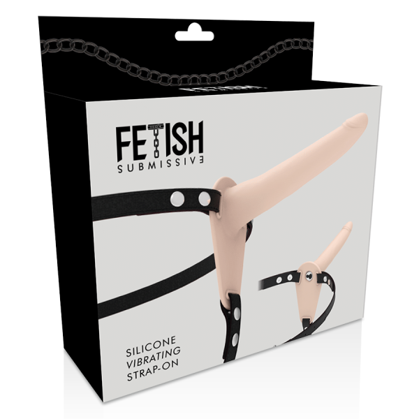 HARNAIS SOUMIS FETISH - VIBRATEUR SILICONE CHAIR 15 CM - – Image 3