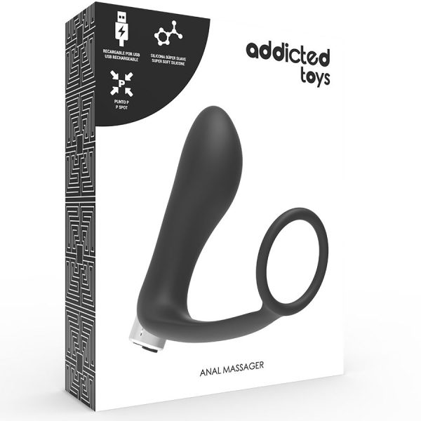 ADDICTED TOYS - VIBRATEUR PROSTATIQUE RECHARGEABLE MODÈLE 1 - NOIR - – Image 6
