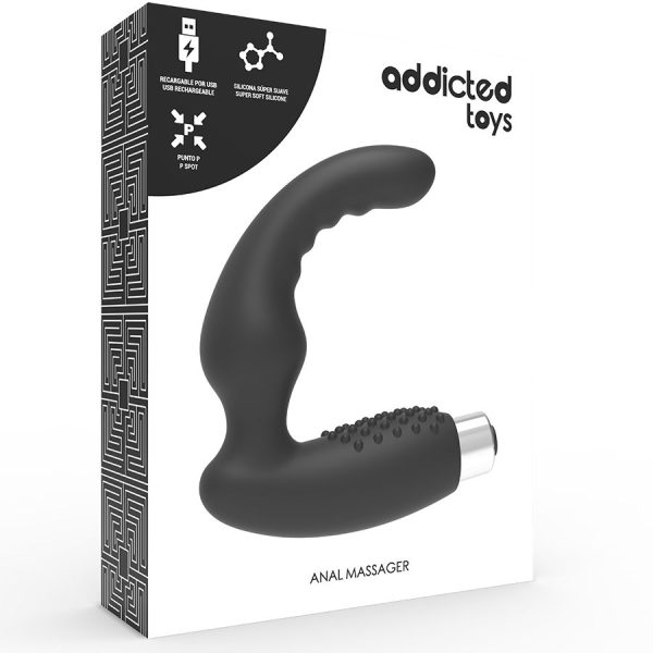 ADDICTED TOYS - VIBRATEUR PROSTATIQUE RECHARGEABLE MODÈLE 2 - NOIR - – Image 5