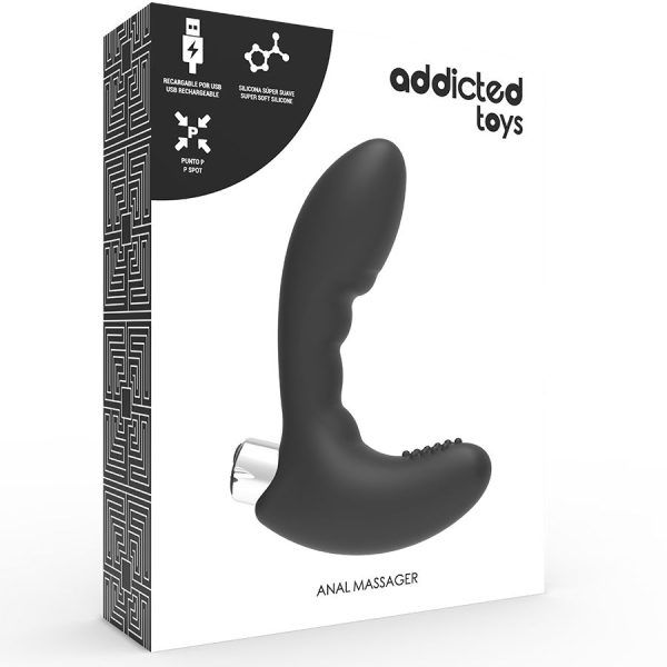 ADDICTED TOYS - VIBRATEUR PROSTATIQUE RECHARGEABLE MODÈLE 4 - NOIR - – Image 6