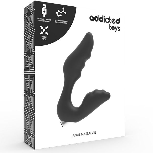 ADDICTED TOYS - VIBRATEUR PROSTATIQUE RECHARGEABLE MODÈLE 6 - NOIR - – Image 6