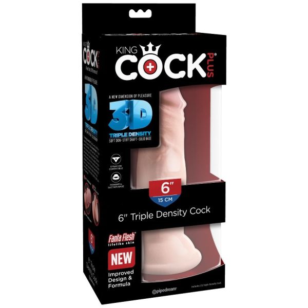 KING COCK - GODE TRIPLE DENSITÉ 15 CM - – Image 5
