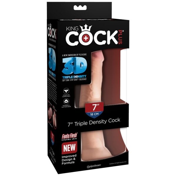 KING COCK - GODE TRIPLE DENSITÉ 18 CM - – Image 6