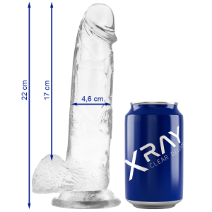 X RAY - BITE TRANSPARENTE AVEC BOULES 22 CM X 4.6 CM -