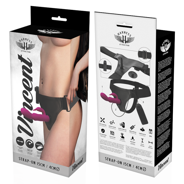 HARNESS ATTRACTION - RNES VIBRATEUR LAPIN VINCENT 15 CM -O- 4 CM - – Image 7