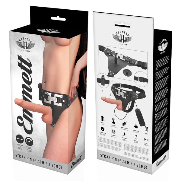 HARNESS ATTRACTION - RNES EMMETT VIBRATEUR RÉALISTE 16.5 CM -O- 3.7 CM - – Image 7