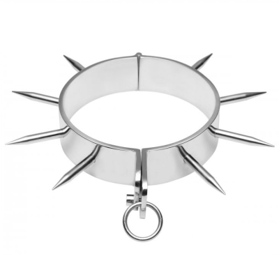 METAL HARD - COLLIER DESCLAVE BDSM AVEC POINTES -
