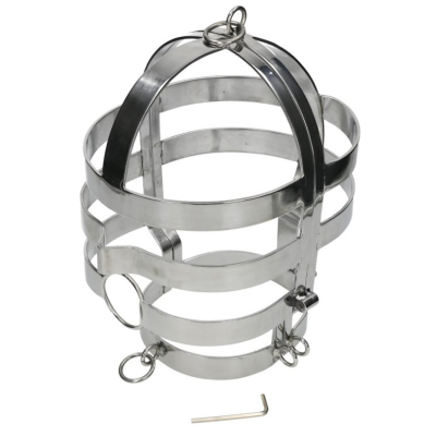 METAL HARD - MASQUE AVEC COLLIER EN ACIER -