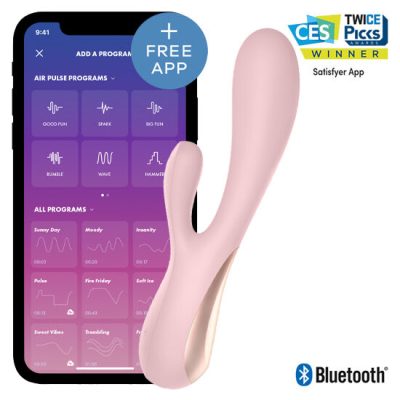 SATISFYER - MONO FLEX ROSE AVEC APPLICATION -