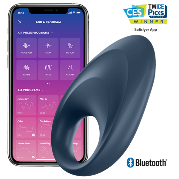 SATISFYER - APPLICATION DE VIBRATEUR  UN ANNEAU MIGHTY -