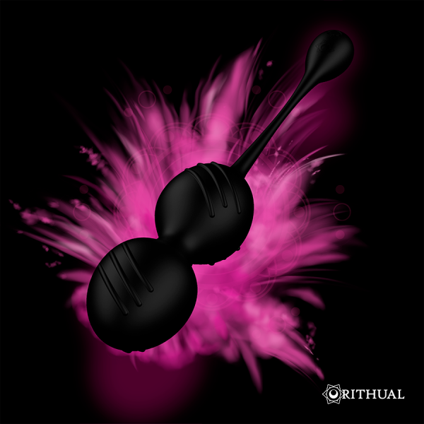 RITHUAL - BALLES DE KEGEL VIBRANTES RECHARGEABLES NISHA NOIRES - – Image 4