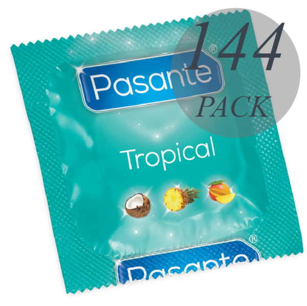 PASANTE - LES PRÉSERVATIFS SAVEURS TROPICALES 144 UNITÉS - – Image 2