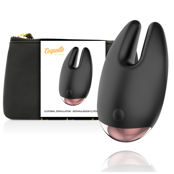 COQUETTE TOYS - STIMULATEUR CLITORIAL NOIR / OR -