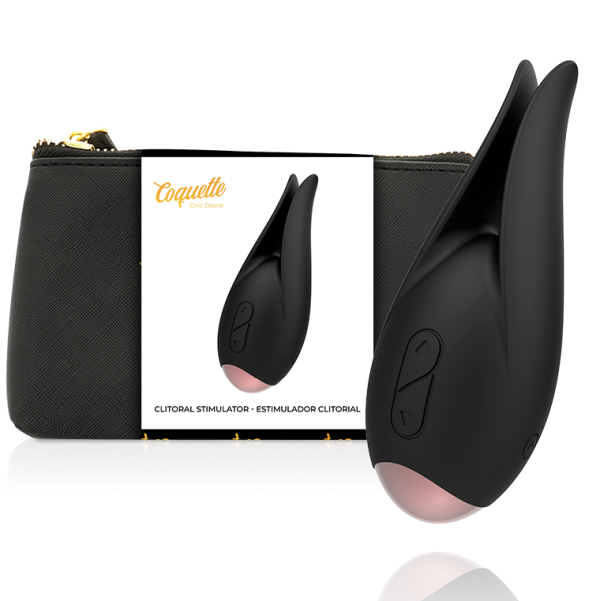 COQUETTE TOYS - STIMULATEUR CLITORIAL NOIR / OR -