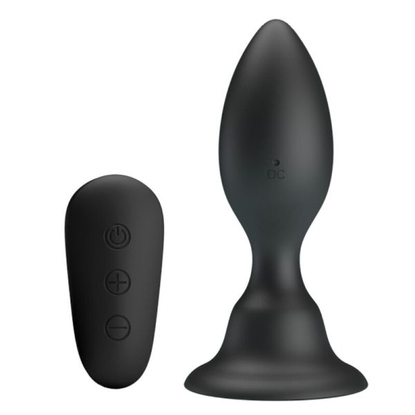 MR PLAY - PLUG ANAL AVEC TÉLÉCOMMANDE VIBRATION NOIRE -
