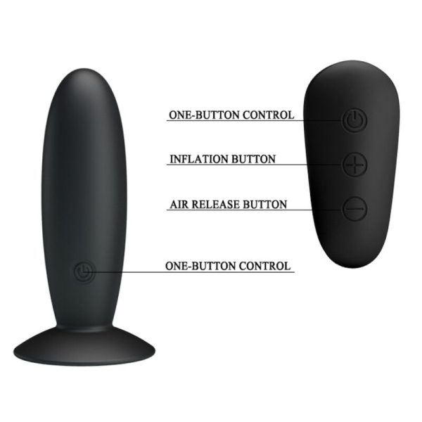 MR PLAY - PLUG ANAL AVEC TÉLÉCOMMANDE VIBRATION NOIRE - – Image 2
