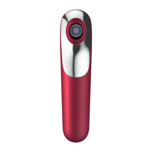 SATISFYER - VIBRATEUR ET ASPIRATION DUAL LOVE AVEC AIR PULSÉ ROUGE - – Image 4