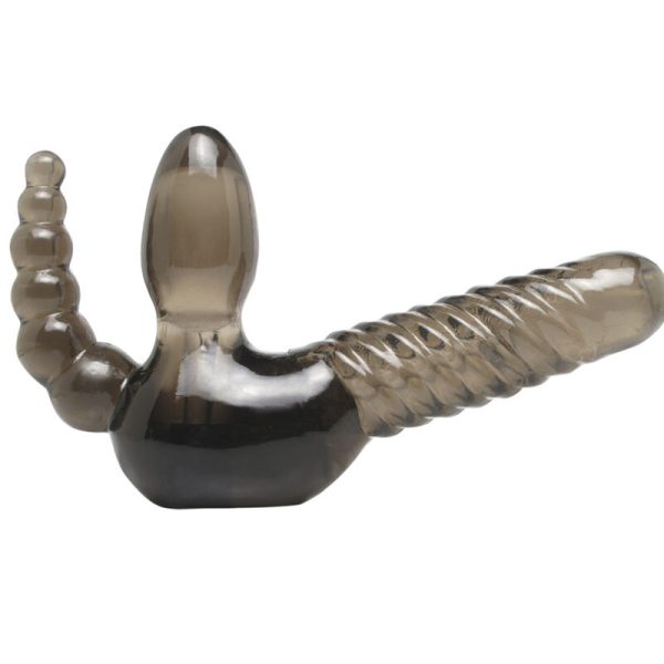 FETISH FANTASY SERIES - SANGLE STRAPLESS AVEC STIMULATEUR ANAL -