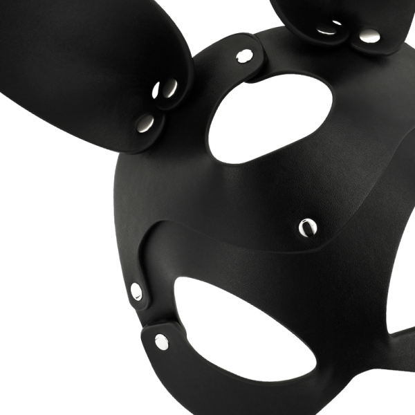 COQUETTE CHIC DESIRE - MASQUE EN CUIR VEGAN AVEC OREILLES DE LAPIN - – Image 4