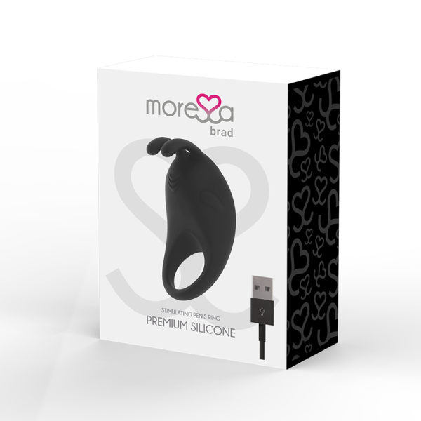 MORESSA - BRAD PREMIUM SILICONE RECHARGEABLE NOIR - – Image 4