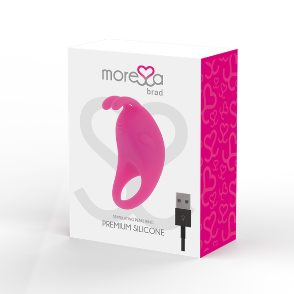 MORESSA - BRAD PREMIUM SILICONE RECHARGEABLE ROSE - – Image 3