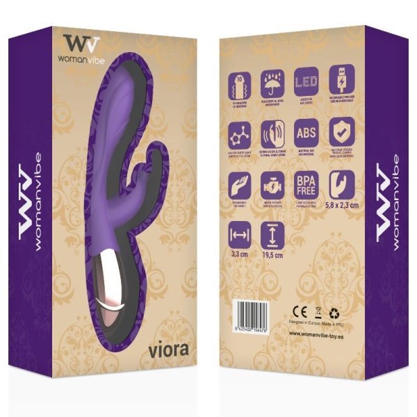 WOMANVIBE - VIBRATEUR RECHARGEABLE EN SILICONE VIORA FEMME - – Image 7