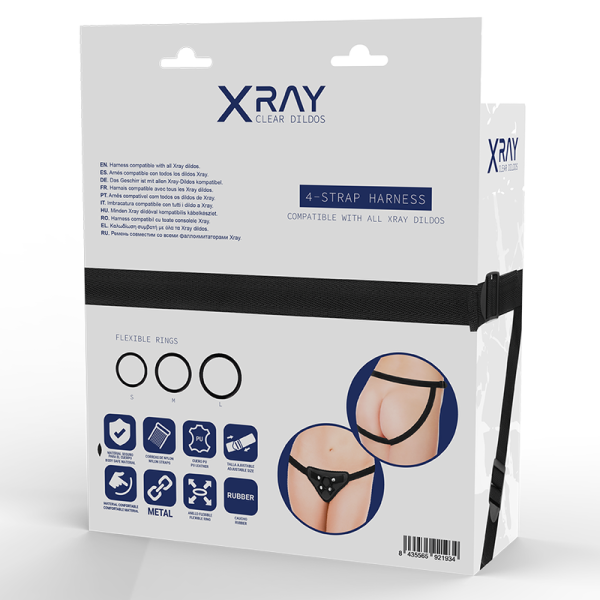 X RAY - HARNAIS RADIO AVEC ANNEAUX EN SILICONE - – Image 7