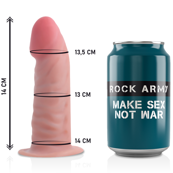 ROCKARMY - HARNAIS + GODE RÉALISTE TIGRE DOUBLE DENSITÉ 14 CM -O- 4.46 CM - – Image 5