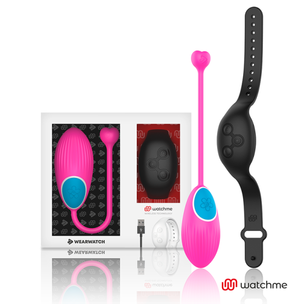 WEARWATCH - TÉLÉCOMMANDE WATCHME TECHNOLOGIE ŒUF FUCHSIA / JET - – Image 2