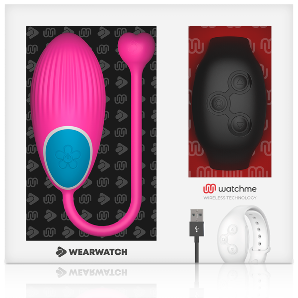 WEARWATCH - TÉLÉCOMMANDE WATCHME TECHNOLOGIE ŒUF FUCHSIA / JET - – Image 7