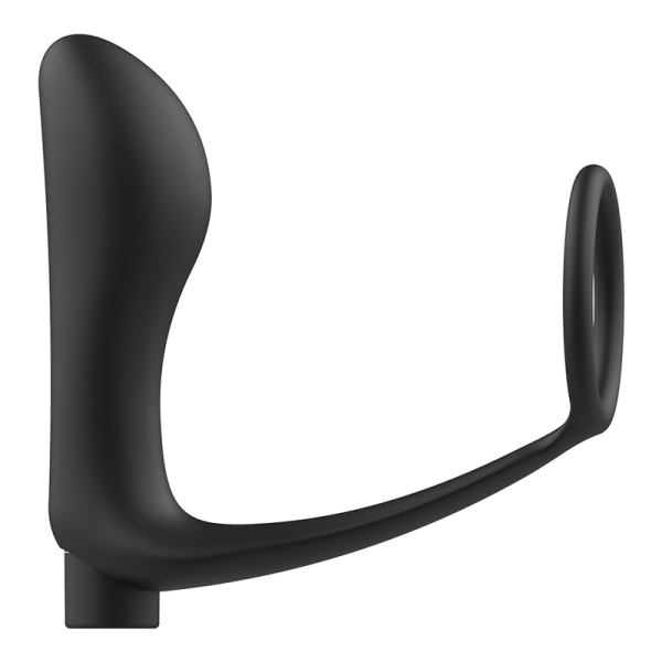 ADDICTED TOYS - ANNEAU PÉNIS AVEC TÉLÉCOMMANDE PLUG ANAL NOIR RECHARGEABLE - – Image 4