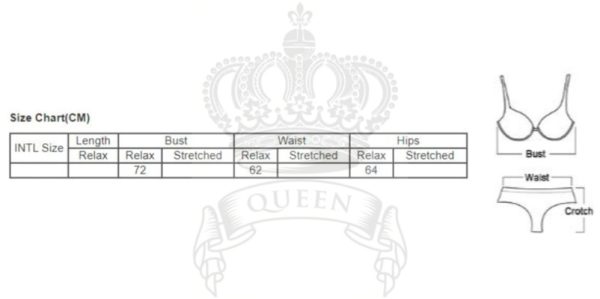 QUEEN LINGERIE - ENSEMBLE SOUTIEN-GORGE + JARRETIÈREs ET STRING TAILLE S/M - – Image 4