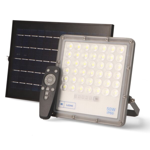 Projecteur LED Solaire Bari 50W - DSC 6000K - Ledme - LM6851