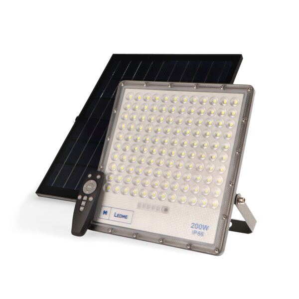 Projecteur LED Solaire Bari 200W - DSC 6000K - Ledme - LM6855