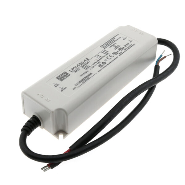Alimentation pour bandes LED Mean Well 150W 12VDC IP67 - Ledme - LPV-150-12
